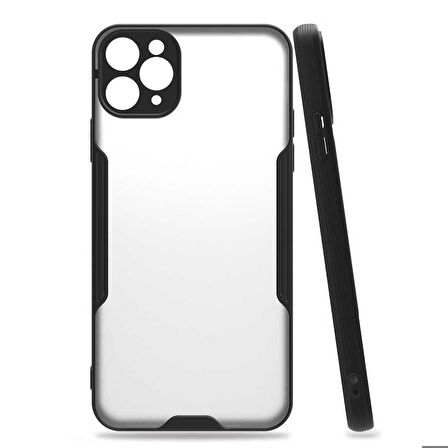 iPhone 11 Pro Uyumlu Zore Parfe Kapak-Siyah