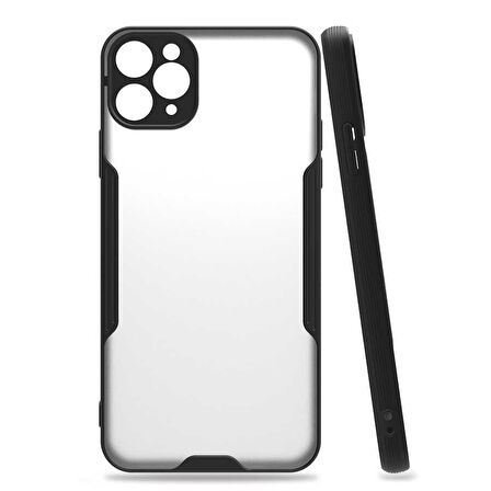iPhone 11 Pro Max Uyumlu Zore Parfe Kılıf-Siyah