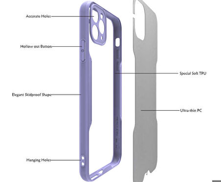 iPhone 11 Pro Max Uyumlu Zore Parfe Kapak-Pembe