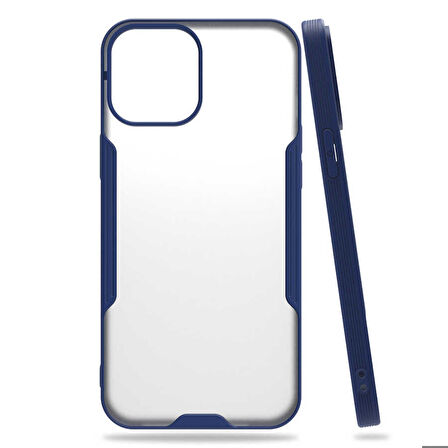 iPhone 12 Mini Uyumlu Zore Parfe Kapak-Lacivert