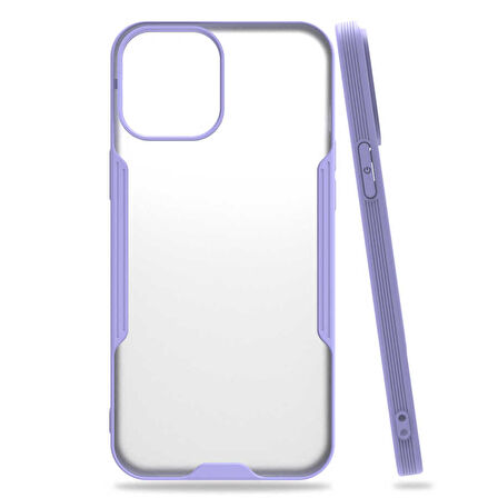 iPhone 12 Pro Max Uyumlu Zore Parfe Kapak-Mor