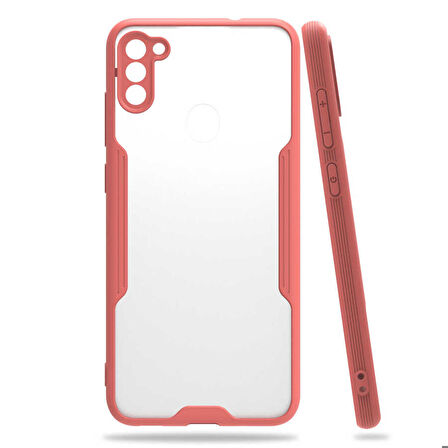 Galaxy M11 Uyumlu Zore Parfe Kapak-Pembe