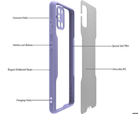 Galaxy A31 Uyumlu Zore Parfe Kapak-Sarı