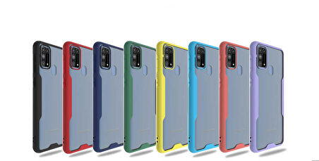 Galaxy M31 Uyumlu Zore Parfe Kapak-Kırmızı