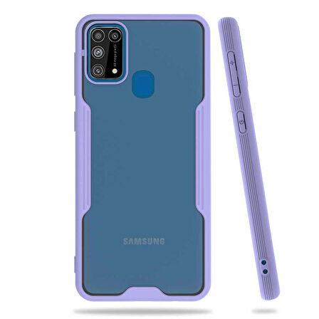 Galaxy M31 Uyumlu Zore Parfe Kapak-Mor