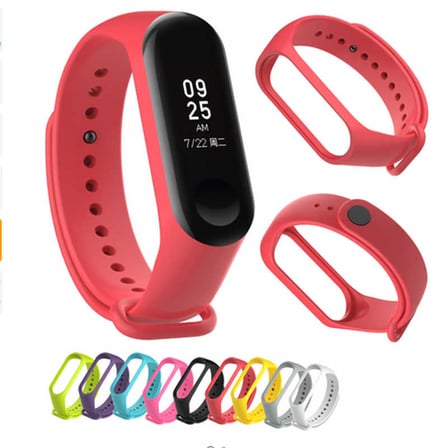 Xiaomi Mi Band 3 Uyumlu NRTK Kordon-Gri