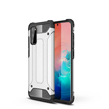 Galaxy S20 FE Uyumlu Zore Crash Silikon Kapak-Gri