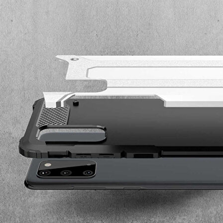 Galaxy S20 FE Uyumlu Zore Crash Silikon Kapak-Mavi