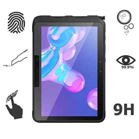 Galaxy Tab Active Pro T547 Uyumlu ​MKST Tablet Temperli Cam Ekran Koruyucu-Renksiz