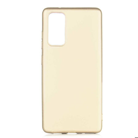 Galaxy S20 FE Uyumlu Zore Premier Silikon Kapak-Gold