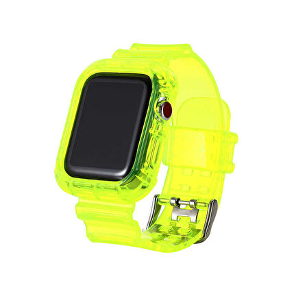 Watch 44mm KRD-27 Uyumlu Zore Kordon-Sarı