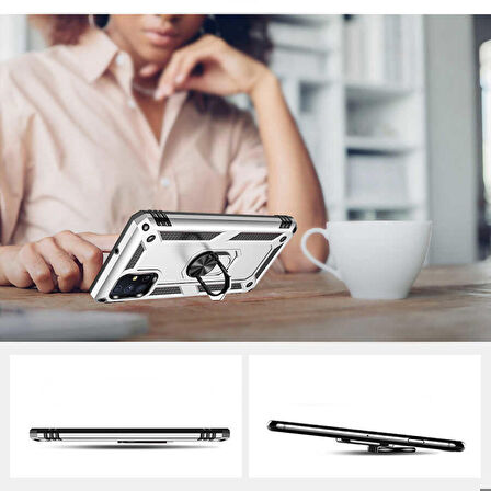 Galaxy M51 Uyumlu Zore Vega Kapak-Siyah