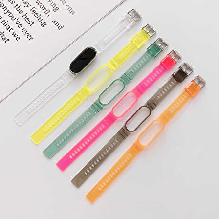 Xiaomi Mi Band 5 KRD-27 Uyumlu Zore Kordon-Turuncu