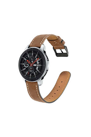 Huawei Gt2 46mm 22mm Uyumlu Krd-29 Deri Kordon-siyah