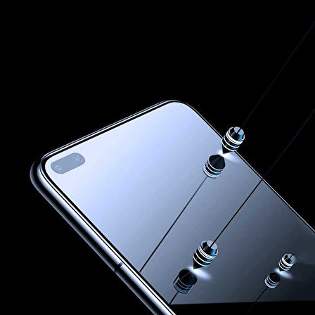 Oppo Reno 4 Lite Uyumlu Zore Kenarları Kırılmaya Dayanıklı Cam Ekran Koruyucu