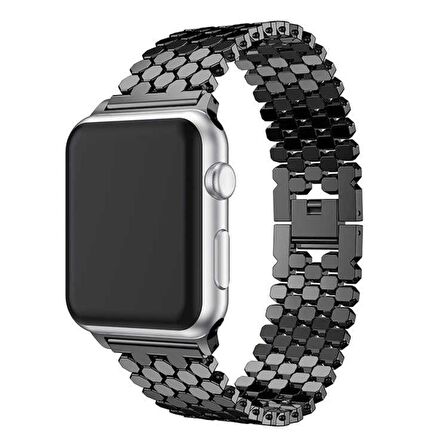 Zore Apple Watch 38mm Uyumlu KRD-30 Metal Kordon