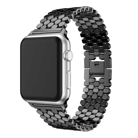 Watch 42mm Uyumlu KRD-30 Metal Zore Kordon-Siyah