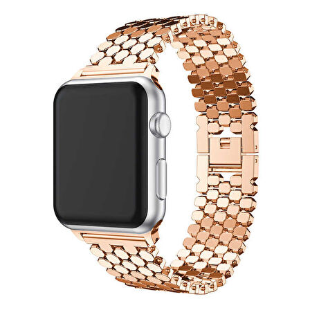 Watch 42mm Uyumlu KRD-30 Metal Zore Kordon-Gold