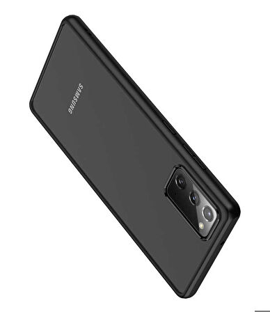 Galaxy Note 20 Uyumlu Zore Hom Silikon-Siyah