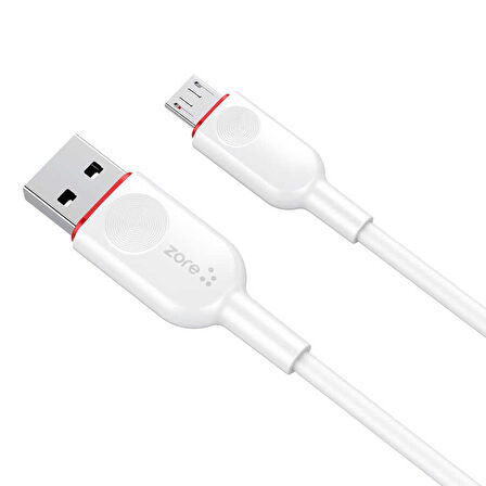 Beyaz ZCL-01 Micro Usb Kablo-Zore