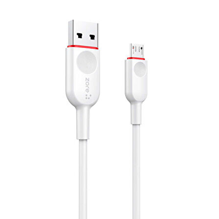 Beyaz ZCL-01 Micro Usb Kablo-Zore