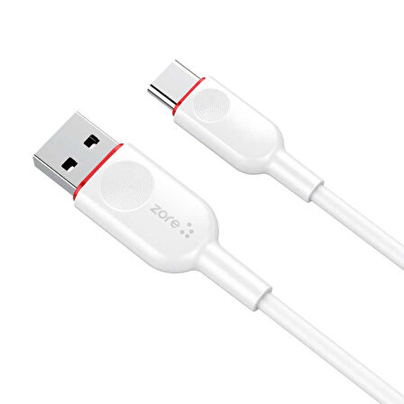 Beyaz ZCL-03 Type-C Usb Kablo-Zore