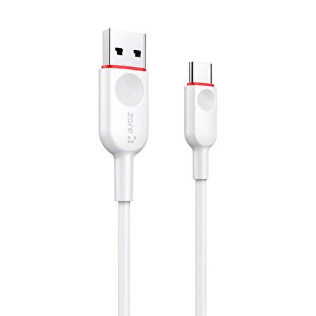 Beyaz ZCL-03 Type-C Usb Kablo-Zore