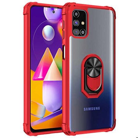Galaxy M31S Uyumlu Zore Mola Kapak-Kırmızı