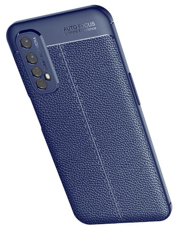 Realme 7 Kılıf OMSY Niss Silikon Kapak-Siyah