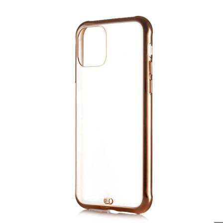 iPhone 12 Uyumlu Ensueno Voit Kapak-Gold
