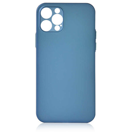 iPhone 12 Pro Uyumlu ​​​​ Slims Kılıf-Saks Mavi