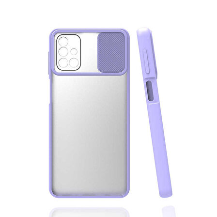 Galaxy M31S Uyumlu Zore Lensi Kapak-Lila