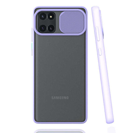 Galaxy A81 (Note 10 Lite) Uyumlu Zore Lensi Kapak-Lila