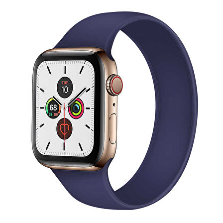Watch 40mm Uyumlu KRD-31 Solo Loop Small Zore Kordon-Yeşil