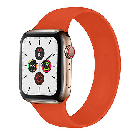 Watch 38mm Uyumlu KRD-31 Solo Loop Large Zore Kordon-Yeşil