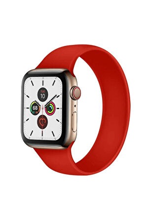 Apple Watch Ultra 49mm Kordon Uyumlu Krd-31 Solo Loop Large Strap Kayış - Sarı