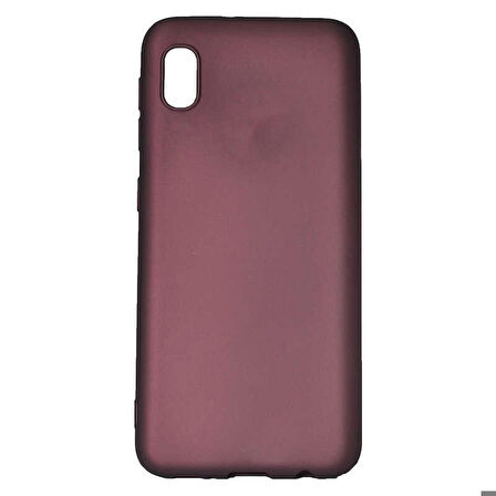 Galaxy A01 Core Uyumlu Zore Premier Silikon Kapak-Mürdüm