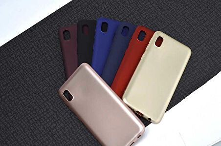Galaxy A01 Core Uyumlu Zore Premier Silikon Kapak-Mürdüm