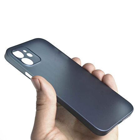 iPhone 12 Uyumlu Zore 1.Kalite PP Silikon-Saks Mavi
