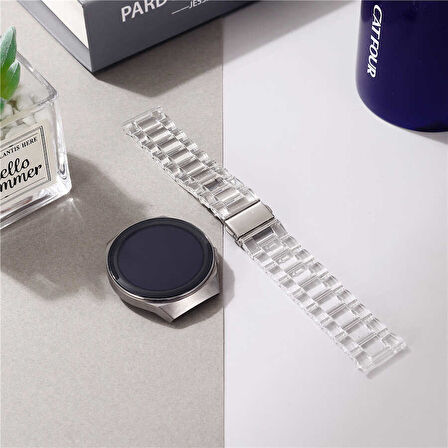Galaxy Watch Active 2 44mm Uyumlu KRD-27 20mm Zore Kordon-Sarı