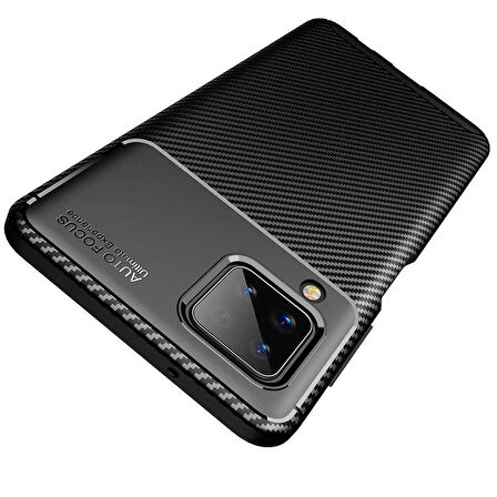 Galaxy A12 Uyumlu Zore Negro Silikon Kapak-Siyah