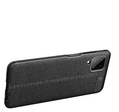 Galaxy A12 Uyumlu Zore Niss Silikon Kapak-Lacivert