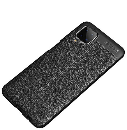 Galaxy A12 Uyumlu Zore Niss Silikon Kapak-Lacivert