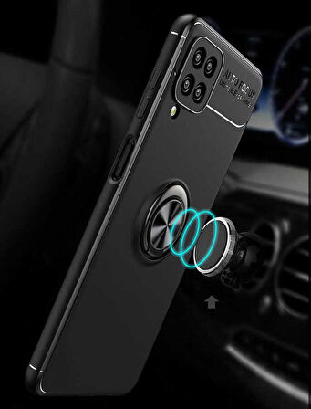 Galaxy A12 Uyumlu Zore Ravel Silikon Kapak-Kırmızı