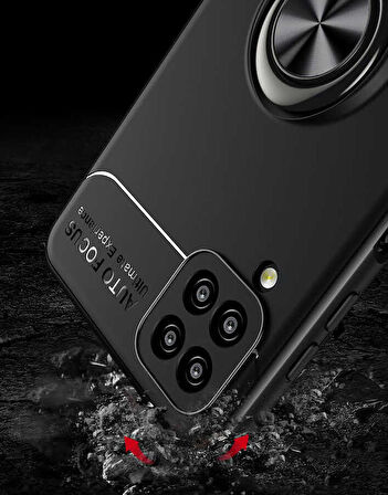 Galaxy M12 Uyumlu Zore Ravel Silikon Kapak-Kırmızı