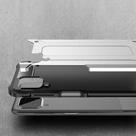 Galaxy M12 Uyumlu Zore Crash Silikon Kapak-Kırmızı