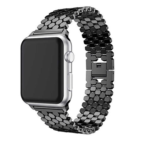 Watch Ultra 49mm Kordon Uyumlu KRD-30 Metal Strap Kayış CLO- Gümüş