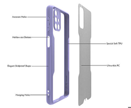 Galaxy M31S Uyumlu Zore Parfe Kapak-Pembe
