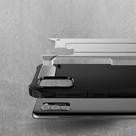 Galaxy A02S Uyumlu Zore Crash Silikon Kapak-Gri