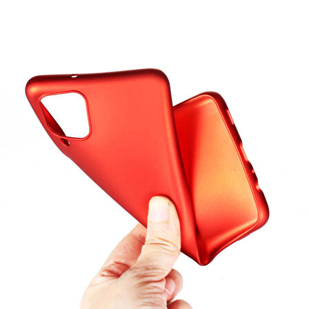 Galaxy A12 Uyumlu Zore Premier Silikon Kapak-Gold